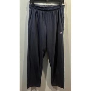 Mens Champion Sweatpants Size Large Blue With Pockets